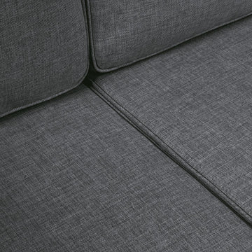 Gable 3-Seat Mid-Century Modern Roped Acacia Wood Outdoor Sofa with Cushions - JONATHAN Y